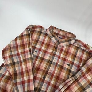 Patagonia Organic Cotton Plaid Long Sleeve Gorpcore Button Down Shirt Mens XL